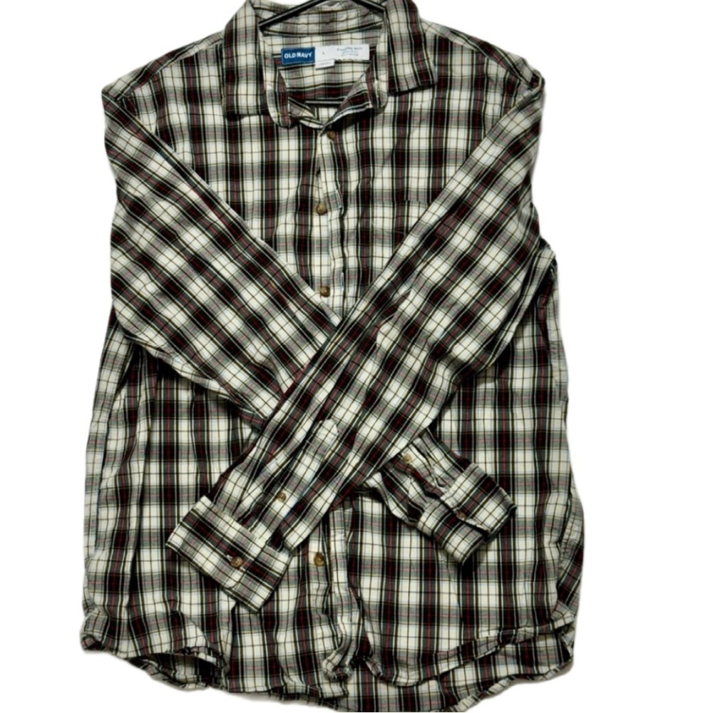 Size Large Old Navy Men's Casual Plaid Shirt